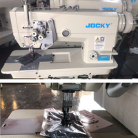 JOCKY JK875 Double aiguille Double aiguille fendue aiguille point barre machine à coudre industrielle denim cousu