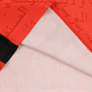 Maillot de football unisexe HEALY à manches courtes, imprimé numérique, logo personnalisé, noir et orange, 100 % polyester, ensembles d'été de haute qualité - Product Image 4