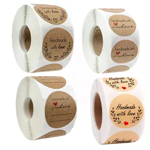 Etichette Adesive Personalizzate in <span class=keywords><strong>PVC</strong></span>, Carta e Cartone, Rotolo di Adesivi Permanenti per Bevande, Impermeabili ed Ecologiche - Product Image 1