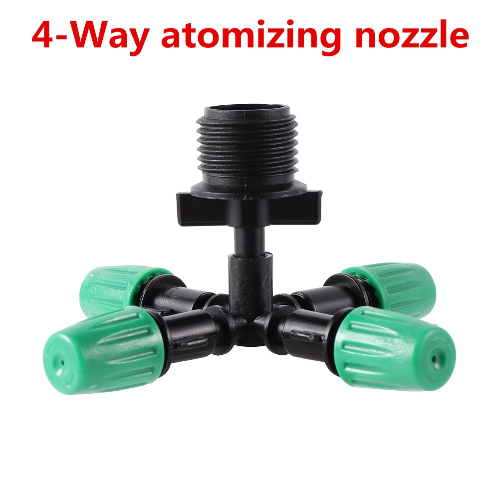 Boquillas de 4 vías con rosca macho de 1/2"