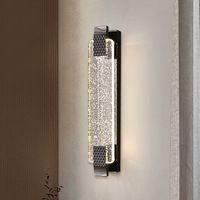 Applique murale LED en cristal de fer pour fond de télévision salon chambre chevet décor-éclairage intérieur de luxe moderne