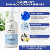 Großhandel GHK-Cu Straffende Körperlotion 5000mg Kupferpeptide Ganzkörper-Hautpflege Koreanische Körperlotion mit Oliven- und Reiskleieölen