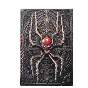 Quaderno Gotico con Rilievo Teschio e Ragno, Diario in Pelle PU Retrò con Copertina Rigida, Libro <span class=keywords><strong>di</strong></span> Scrittura Fantasy Oscura Cthulhu - Product Image 1