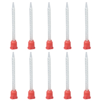 Buse de mélange statique carrée de 111 mm, 16 sections, rapport 1:1, tube mélangeur de colle époxy pour cartouche bicomposante de 50 ml
