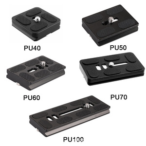 Placa de liberación rápida portátil para cámara U, adaptador de montaje de cabeza de bola monopié de trípode de 40 50 60 70 100mm para <span class=keywords><strong>Arca</strong></span> Swiss Cilp Dslr - Product Image 1