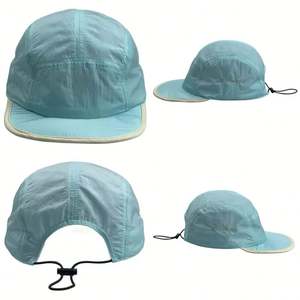 Casquette de sport d'extérieur 5 panneaux en nylon brodée pour la pêche, personnalisable, idéale pour le camping - Product Image 5