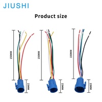 Conector de Botón Pulsador de 16mm 19mm 22mm, Enchufe de 4, 5 y 6 Cables