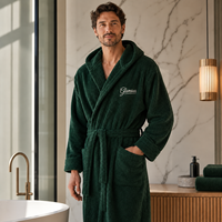 Peignoirs pour hommes épais et chauds, peignoirs de luxe pour l'hiver, pyjamas de créateur, peignoirs longs et moelleux pour hommes avec poches, vêtements de détente