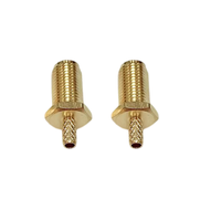 Connecteurs coaxiaux SMA 50 ohms, connecteur femelle SMA à sertir pour câble coaxial RG174 RG316 LMR100