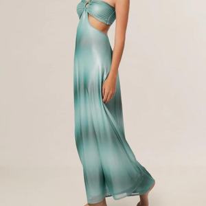 Nuevo Vestido de Verano para Mujer, Elegante, Estilo Playa, Halter, Algodón, Sin Mangas, Ajustado - Product Image 2