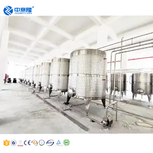 制造工厂加热和冷却发酵罐不锈钢304发酵罐用于啤酒酿造设备