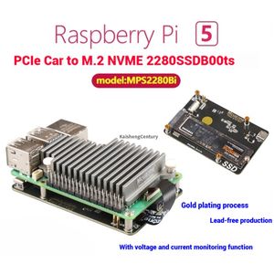 Mps2280bi रास्पबेरी <span class=keywords><strong>pi</strong></span> 5 pci से m.2 nvme Sd विकास बोर्ड और हार्ड डिस्क वर्तमान निगरानी के साथ - Product Image 2