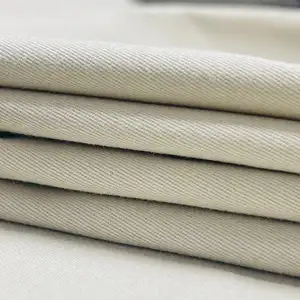 217gsm Woven 98% Cotton 2% Spandex Khaki Chino Pants Satin Cotton Fabric For Pants
