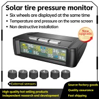 Système de surveillance de la pression des pneus Lancol T11-6 TPMS avec affichage numérique, 6 capteurs externes, étanche IPX7, 433,92 MHz, compatibilité universelle