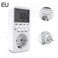 Temporizador electrónico de 24h, temporizador de Cocina Digital programable de 220V, UE, Reino Unido, EE. UU., enchufe de temporizador de campana escolar