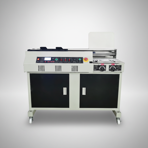 Machine <span class=keywords><strong>de</strong></span> <span class=keywords><strong>reliure</strong></span> automatique professionnelle informatisée à moteur, format A4, avec collage latéral, conception compacte - Product Image 1