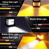 Lampe de travail étanche pour véhicule Oem, 4 pouces, 30w, Spot Led, 4x4, Laser tout-terrain, dosettes de brouillard Led, lampe de travail pour voiture, camion, tracteur, moto