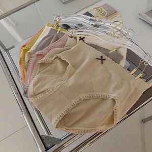 Xx560 Dames Gezonde Naadloze Katoenen Ondergoed Hete Verkoop Alledaagse Panty 6 Stuks Doos Met Effen Patroon - Product Image 4
