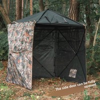 Tente de chasse en plein air avec une forte capacité de dissimulation, vue claire à 270 degrés depuis l'intérieur pour une utilisation tactique, tente de camping imperméable