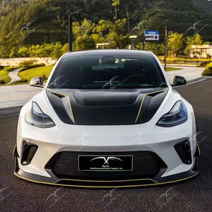 ฝากระโปรงเครื่องยนต์คาร์บอนไฟเบอร์คุณภาพสูง ใหม่เอี่ยม เหมาะสำหรับอัพเกรดชุดแต่ง <span class=keywords><strong>Tesla</strong></span> <span class=keywords><strong>Model</strong></span> <span class=keywords><strong>3</strong></span> สไตล์ Hacker - Product Image 4