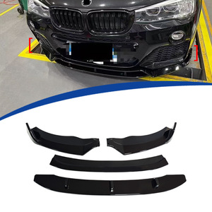 Splitter avant BMW 4 sections noir brillant ABS pour X3 2014 2016 - Product Image 1