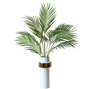 Planta Artificial <span class=keywords><strong>de</strong></span> Hoja <span class=keywords><strong>de</strong></span> Palma, Decoración <span class=keywords><strong>de</strong></span> Jardín Exterior, Bonsái, Helecho, Estilo Tortuga, Planta Artificial para Bodas y Despedidas <span class=keywords><strong>de</strong></span> Soltera - Product Image 6