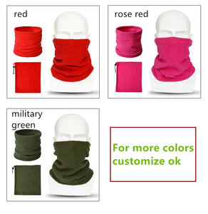 ผ้าคลุมหน้าแบบท่อไร้รอยต่อ สีพื้น ปรับแต่งได้ สำหรับปั่นจักรยาน ขี่มอเตอร์ไซค์ ผ้าพันคออเนกประสงค์ - Product Image 4