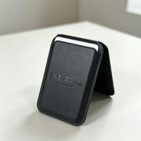 Porte-cartes de téléphone en cuir avec logo personnalisé, très vendu, avec aimant puissant, pour iPhone