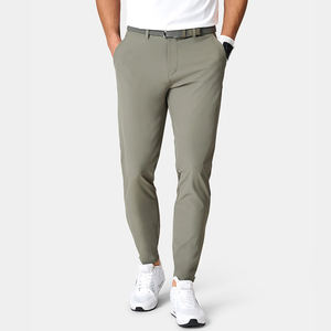 Joggers atléticos personalizados, tejido elástico para hombre, 88% poliéster, 12% Spandex, ajustados, pierna recta, Joggers de golf - Product Image 1
