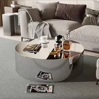 Table basse en acier inoxydable effet miroir, table d'appoint nordique pour canapé d'angle, mobilier de salon, fabricant, vente en gros, OEM, ODM, sur mesure