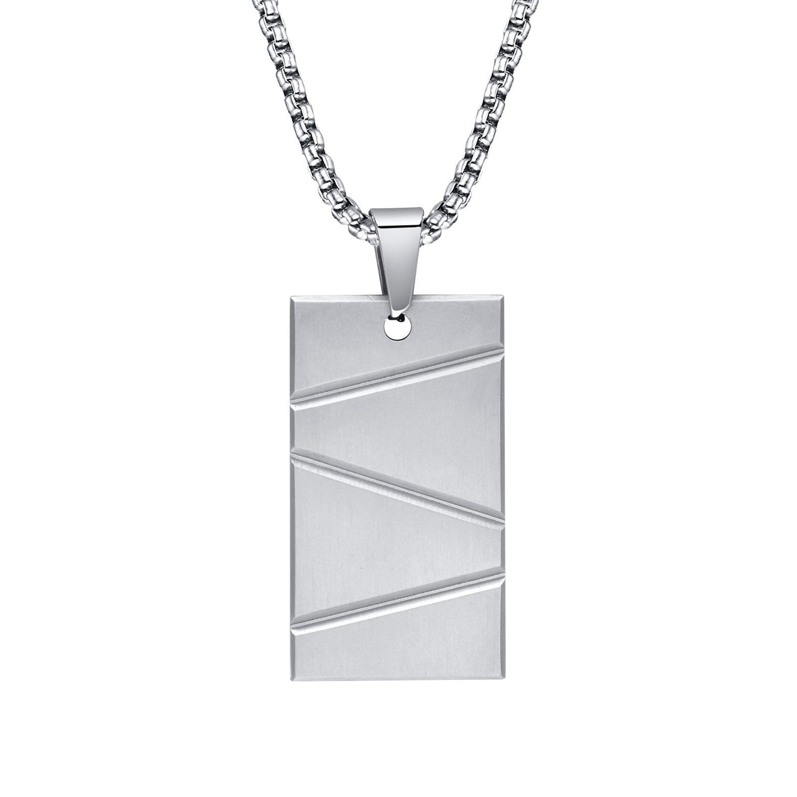 Steel pendant without chain