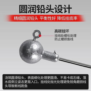 Lead Head Hook Jigging Lure Bass Fishing 50pcs Reinforced Anti Snag T Tail Soft <b>Worm</b> Crank Hook Ocean Rock Fishing - Product Image 5