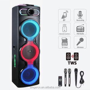 Altavoz GD-3110, Nuevo Altavoz de Alta Potencia con Tres Altavoces de 10 Pulgadas, Sonido de Calidad, Altavoz Inalámbrico con Luces de Colores para Fiestas - Product Image 4