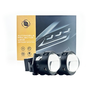 ระบบไฟส่องหน้าเลนส์ LED คู่สีขาว6000K สำหรับรถ <span class=keywords><strong>Audi</strong></span> A8 12V CANbus ฟังก์ชั่น CSP Chip ใหม่ - Product Image 2