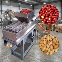 Machine à décortiquer les cacahuètes grillées à peau rouge, composants moteur, capacité 200 kg/h, 380 V/220 V, garantie 2 ans