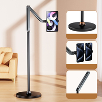 Support de bureau universel réglable à 360 degrés, support mécanique pour téléphone et tablette avec hauteur réglable, compatible avec tous les appareils