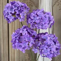 Fleur artificielle de qualité supérieure, vente en gros pour fleuristes, hydrangea blanc artificiel individuel
