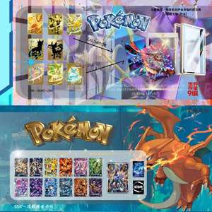 Cartes Métalliques Pokémon Dorées et Argentées en Acier Inoxydable – Cartes à Collectionner TCG – Pikachu, Charizard – Collection Raraissable – Jouets - Product Image 2