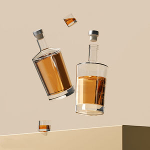 Personalizado 200Ml 375Ml 500Ml 750Ml 1000Ml Transparente Redondo Vacío Flint Glass Licor Vino <span class=keywords><strong>Whisky</strong></span> Vodka Tequila Botella Con Tapa De Corcho - Product Image 2