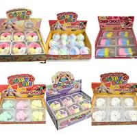 12 styles de jouets anti-stress à presser, très demandés, en forme de beignets au chocolat croustillants et de pattes de chat, faits main, en forme de boule, vente en gros