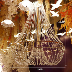 Lustres suspendus décoratifs de luxe pour mariages, événements, scènes, hôtels et salles de réception, en cristal, vente en gros - Product Image 4