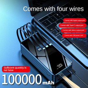 כוח בנק 100000mAh תשלום מהיר גדול קיבולת ארוך חיי סוללה נייד ספק כוח חיצוני נייד 66W powerbank - Product Image 3