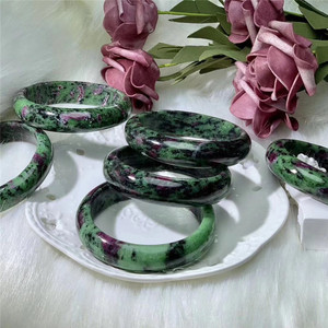 Bracciale in Cristallo di Quarzo Naturale e Zoisite Rubino, Tendenza Moda Ecosostenibile per la <span class=keywords><strong>Guarigione</strong></span> - Product Image 4