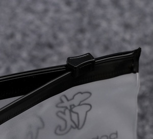 Sac à zip-lock en PVC transparent avec logo personnalisé pour masques faciaux en lotion Outils de maquillage Étiquette personnelle Conception privée Impression Utilisation industrielle - Product Image 4