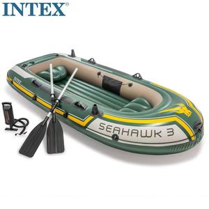 Kayak gonflable en caoutchouc durable <span class=keywords><strong>Intex</strong></span> deux à quatre personnes bateau de pêche en eau avec coque en PVC pour 2 ou 3 personnes - Product Image 1