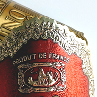 Fournisseur personnalisé Ventes Impression Étiquette de bouteille de vin en métal Autocollant en relief en feuille d'or argentée
