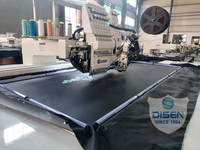 Dernière machine à broder industrielle informatisée complète pour tissus, à une tête, avec dispositif de perlage et de double pailletage, avec carte