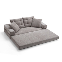 Sofá Modular Convertible de Tela Moderno para Sala de Estar, Uso en Villas y Centros Comerciales - Sofá Cama Empacado al Vacío