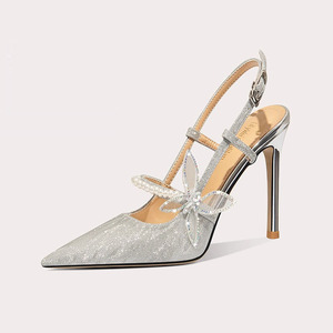 Sandali con Tacco Alto Lilywei, <span class=keywords><strong>Scarpe</strong></span> da Donna Eleganti con Cinturino Posteriore, <span class=keywords><strong>Scarpe</strong></span> da <span class=keywords><strong>Sposa</strong></span> - Product Image 1