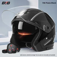 Casque à double visière exclusif pour moto électrique 730 Casques d'équitation double saison Caractéristiques de confort pour moto de commerce extérieur